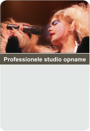 Professionele studio opname