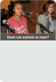 Doet uw school al mee?